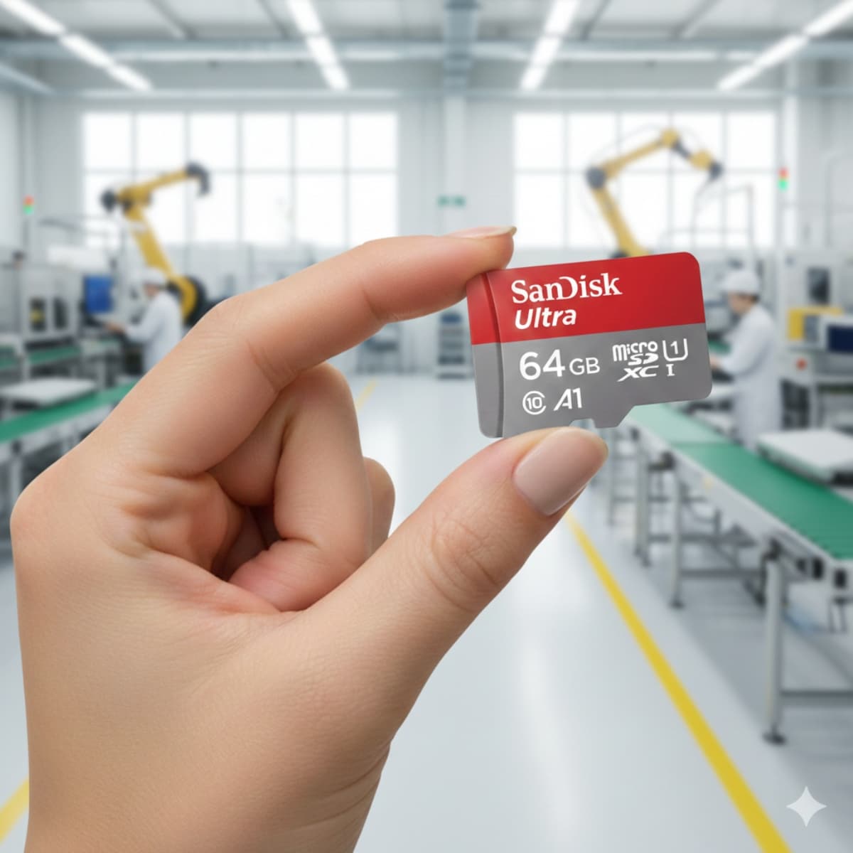 Scheda Micro SD 64GB Ad Alta Velocità, Memory Card Portatile Per Smartphone, Tablet E Action Cam