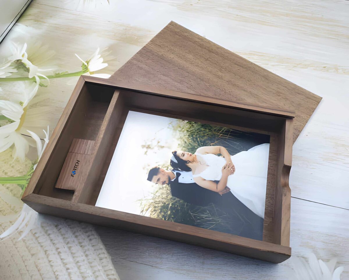 Wooden Wedding Photo Box