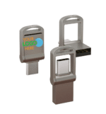 Mini 2-in-1 Metal USB