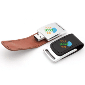 Leather Pendrive WITH Custom Logo