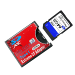 High-Speed Flash Memory Card CF to SD Card Adapter