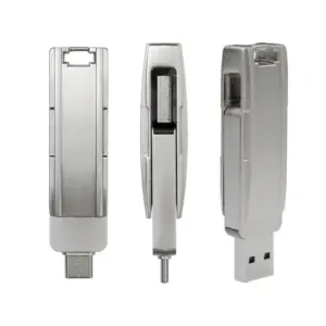 Swivel Type-C Metal USB Flash Drive USB Pen Memory/USB Flash Disk