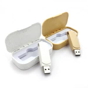 USB Flash Drive Gift Box Environmentally Friendly Wheat Straw USB
