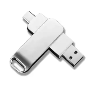High Speed USB 3.0 Type-C 32GB USB Flash Drive Metal Flash Drive Swivel USB