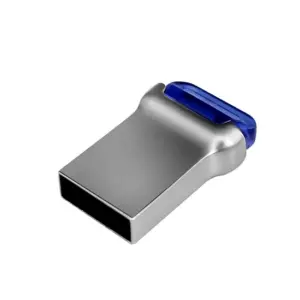 Mini Metal USB Drive Silver Custom Logo Memory Flash Car Music U-Disk