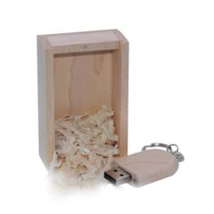Key Chain USB Brand new USB Wooden Box Walnut Pen drive