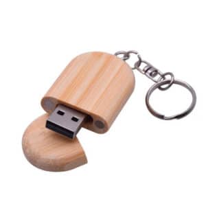 Fashion Maple USB Wooden Box Walnut Pendrive with Key Chain USB
