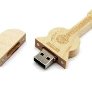 Natural Wooden Guitar USB High Quality Pen Style Thumb Drive