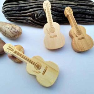 Storage Solution Wooden Guitar USB Pen Style Thumb Drive 1GB-64GB