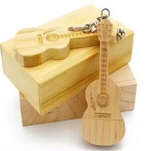 Wooden Guitar USB Pen Style Thumb Drive 1GB-64GB Storage Options