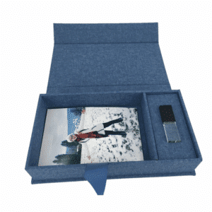 Linen USB Photo Presentation Box
