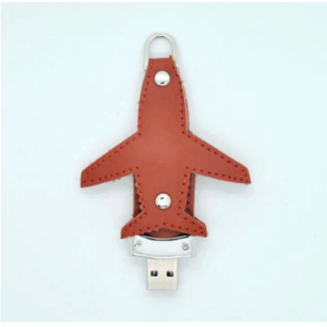 Elegent Leather Airplane Shape Usb