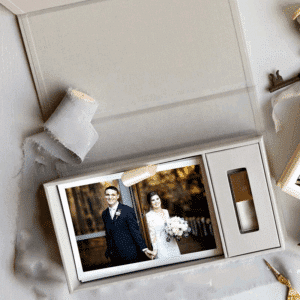Custom Linen USB Gift Box