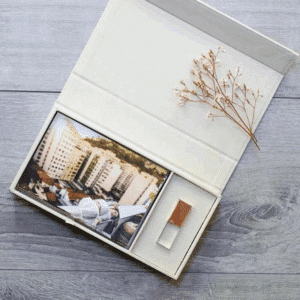 Personalized Crystal USB Flash Drive and USB Photo Box