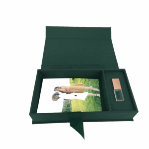 Customize Linen USB gift Box