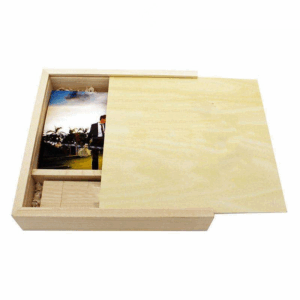 Engraved Wood USB Wedding Box