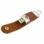 Sleek Metal USB Brand NEW Customized Leather USB Drive
