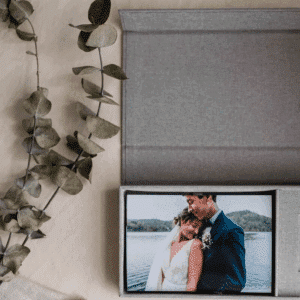 Top Quality Linen USB Gift Box Crystal USB with Custom LOGO