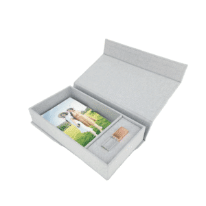 Personalized Photography USB Gift Box Linen USB Wedding Box