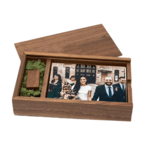 Wooden USB Wedding Gift Box High Quality USB Photo Box