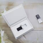 Premium Linen Glass Crystal USB