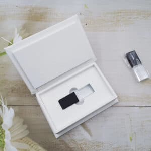 Premium Linen Glass Crystal USB