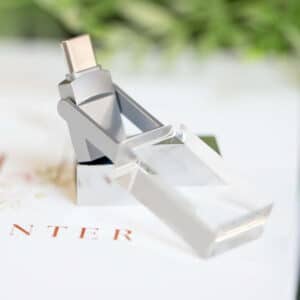 Flash Drives with Box Type-C Kristall Crystal Transparent USB
