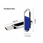 Metal Mountaineering Buckle Leather USB Flash Drive