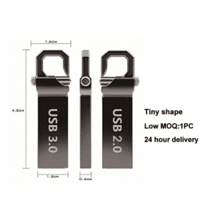 Custom Metal USB 3.0 Flash Drive with Keychain