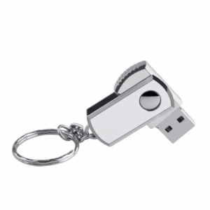 Hot-Selling Mini Rotating Flash Drive with Keychain