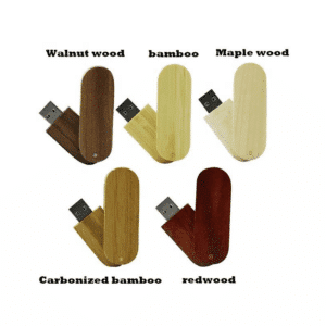 Swivel USB Flash Drive Wooden USB