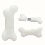 White Dog Bone Shape USB 2.0 Flash Drive