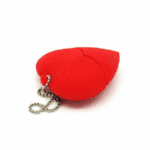 PVC Red Heart Shape USB Flash Drive