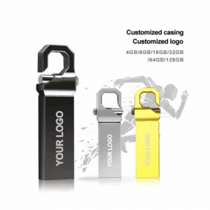 Custom Metal USB 3.0 Flash Drive with Keychain