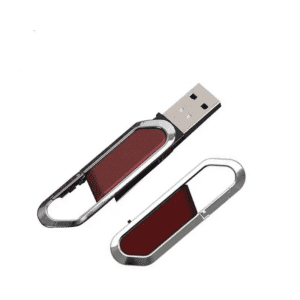 Metal Buckle Leather USB Flash Drive