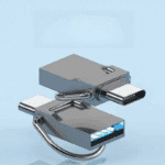 Mini metal C shaped rotating USB