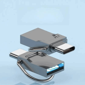Mini metal C shaped rotating USB