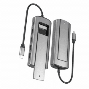 6-Port USB-C Hub with Disk Storage USB