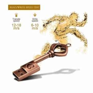Rose Gold Heart USB Flash Drive