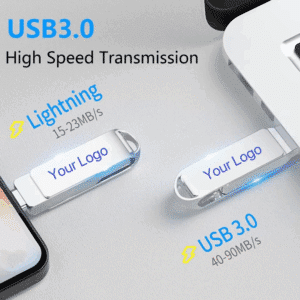 Rotating Swivel USB Flash Drive Dual
