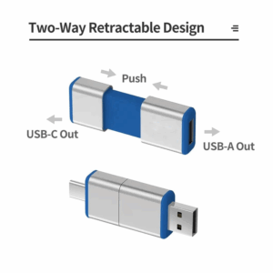 OTG Metal USB 2-in-1