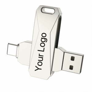 Rotating Dual USB-C Flash Drive